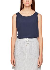 s.Oliver RED LABEL, Damen Blusentop, Marine