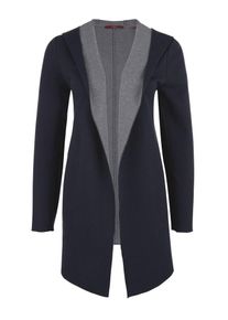 s.Oliver RED LABEL, Damen Sweatjacke, Nachtblau / Grau