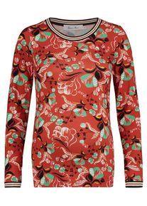 Queen mum, Damen T-shirt, Cognac / Mischfarben / Dunkelorange