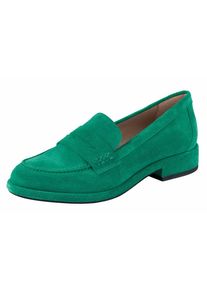 Heine, Damen Slipper im Penny-Loafer-Style, Gr&uuml;n