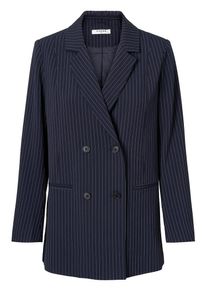 Pieces, Damen Blazer, Kobaltblau / Wei&szlig;