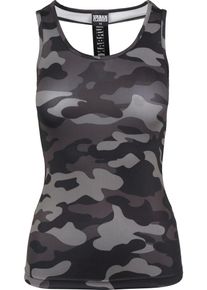 Urban Classics, Damen Top, Taupe / Dunkelgrau / Schwarz