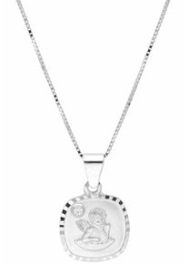 Firetti, Damen Kette mit Anhänger 'Schutzengel', Silber / Weiß