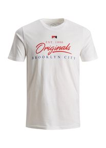 Jack & Jones JACK & JONES, Herren Bedrucktes T-Shirt, Weiß