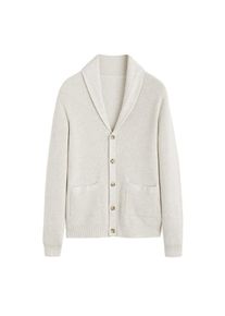 Mango Man, Herren Cardigan 'Binger', Hellgrau