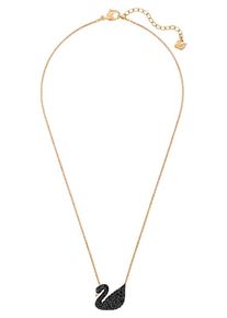 Swarovski, Damen Kette 'Iconic Swan 5204134', Rosegold / Schwarz