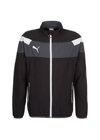 Puma, Herren Trainingsjacke 'Spirit II Woven', Grau / Schwarz / Weiß
