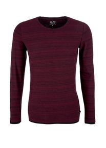Q/S Designed By, Herren Longsleeve, Feuerrot / Schwarz