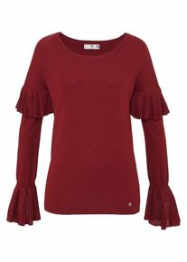 AJC, Damen Rundhalspullover, Bordeaux