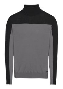 Hugo, Herren Pullover 'Santu', Grau / Schwarz