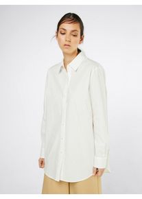 Scotch & Soda SCOTCH & SODA, Damen Hemdbluse 'Boyfriend fit shirt in stripes and solids', Weiß