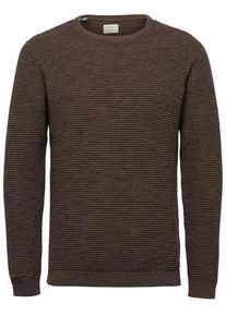 Selected Homme, Herren Crew Neck-Strickpullover, Braun / Dunkelbraun / Braunmeliert