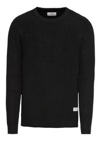 Jack & Jones JACK & JONES, Herren Pullover 'JORANDREAS KNIT CREW NECK', Schwarz