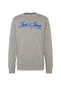Jack & Jones JACK & JONES, Herren Sweatshirt 'JORART EMPIRE SWEAT CREW NECK', Blau / Graumeliert