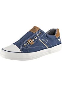 Mustang, Herren Sneakers Low, Blau / Braun / Weiß