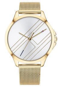 Tommy Hilfiger, Damen uhr, Gold / Perlwei&szlig;