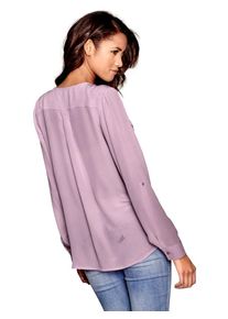Heine, Damen Seidenbluse, Mauve