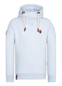Naketano, Herren Sweatshirt 'K&uuml;f&uuml;rbaz Amk', Hellblau / Braun