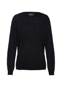 Object, Damen Pullover 'CAROLA L/S KNIT', Schwarz