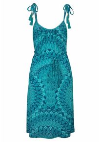 s.Oliver RED LABEL Beachwear, Damen Strandkleid, Grün / Petrol