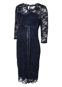 MAMALICIOUS, Damen Umstandskleid Spitze, Blau