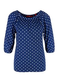 s.Oliver RED LABEL, Damen Shirt, Saphir / Weiß