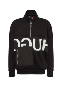 Hugo, Herren Sweatshirt 'Darrius 10100205 01', Schwarz / Wei&szlig;