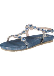 Alma en Pena, Damen Riemchensandalen, Saphir