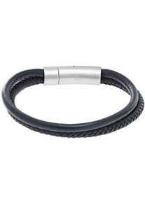 C-Collection, Herren Armband, Schwarz / Silber