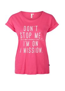 Q/S Designed By, Damen Statetshirt, Pink / Wei&szlig;
