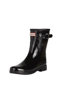 Hunter, Damen Gummistiefel 'ORIGINAL REFINED SHORT GLOSS', Schwarz
