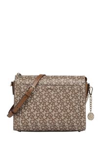 DKNY, Damen Umhängetasche 'BRYANT-MD BOX CBDOY-LOGO', Beige / Braun