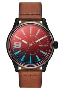 Diesel, Herren Uhr 'DZ1876', Braun / Petrol / Rot / Schwarz