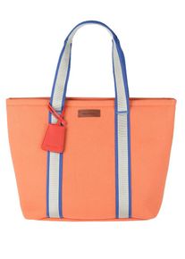 Marc O'Polo Marc O'Polo, Damen Shopper 'Salina', Blau / Silbergrau / Orangerot