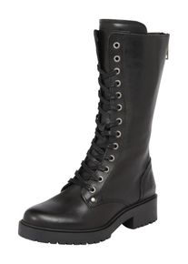 Bullboxer, Damen Schn&uuml;rstiefel aus Leder, Schwarz