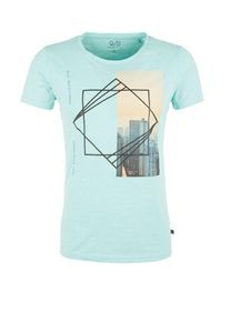 Q/S Designed By, Herren T-Shirt, Pastellblau / Mischfarben