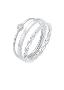 Elli, Damen Ring Set, Silber