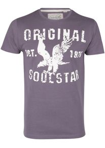 Soulstar, Herren T-Shirt, Grau / Weiß