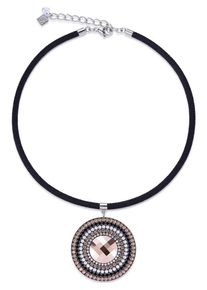 COEUR DE LION, Damen Kette '4836/10-1569', Beige / Altrosa / Schwarz