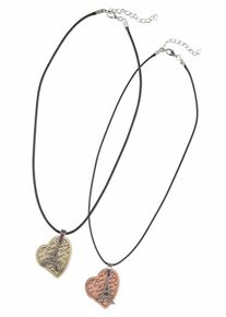 J. JAYZ, Damen Partnerkette, Gold / Rosegold / Schwarz