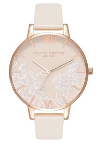 Olivia Burton, Damen uhr, Beige / Gold / Wei&szlig;