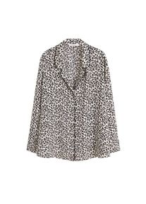 Violeta by Mango, Damen Bluse, Nude / Schwarz
