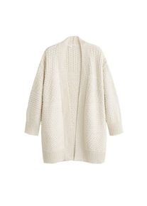 Mango, Damen Strickjacke 'Land', Wollweiß