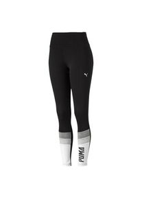 Puma, Damen Leggings, Hellgrau / Graumeliert / Schwarz / Wei&szlig;