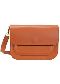 Bree, Damen 'Cambridge 7' Umhängetasche Leder 26 cm, Cognac