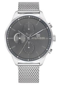 Tommy Hilfiger, Herren Multifunktionsuhr 'CASUAL', Schwarz / Silber