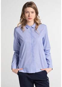 Eterna, Damen Bluse, Blau / Weiß