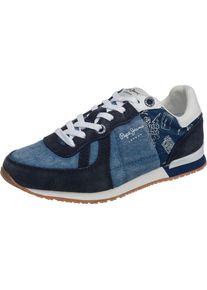 Pepe Jeans, Sneakers Low SYDNEY PRINT BOYS f&uuml;r Jungen, Blau / Nachtblau