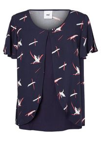 MAMALICIOUS, Damen Still-Bluse, Nachtblau / Schwarz