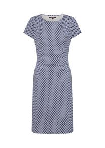 King Louie, Damen Kleid 'Mona Dress Venus', Blau / Weiß